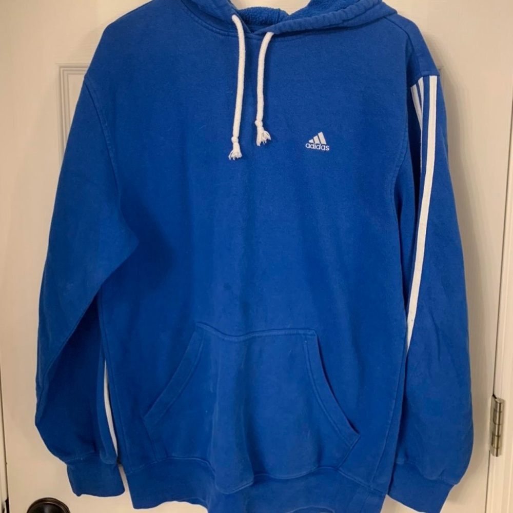 Unisex Adidas striped hoodie